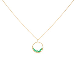 Hydra Emerald Cluster Necklace