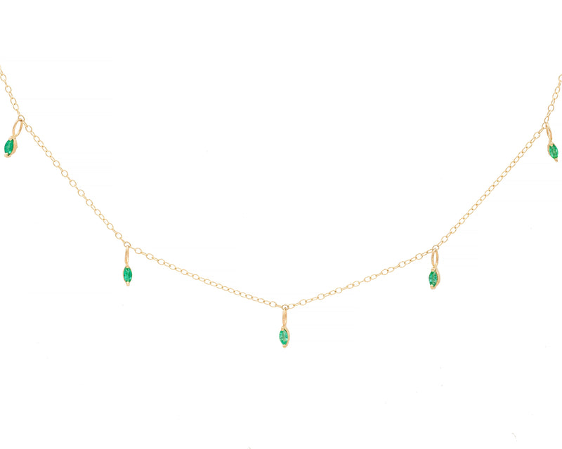 Emerald Iris Necklace (Ready to Ship)