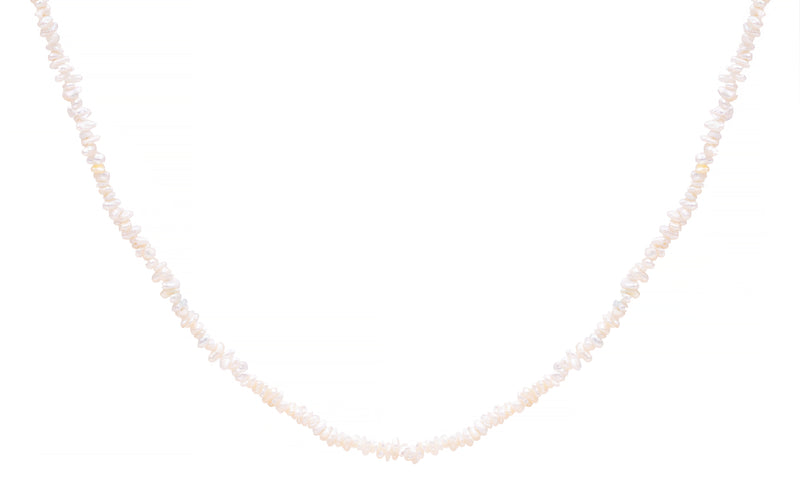 akoya pearl necklace front view
