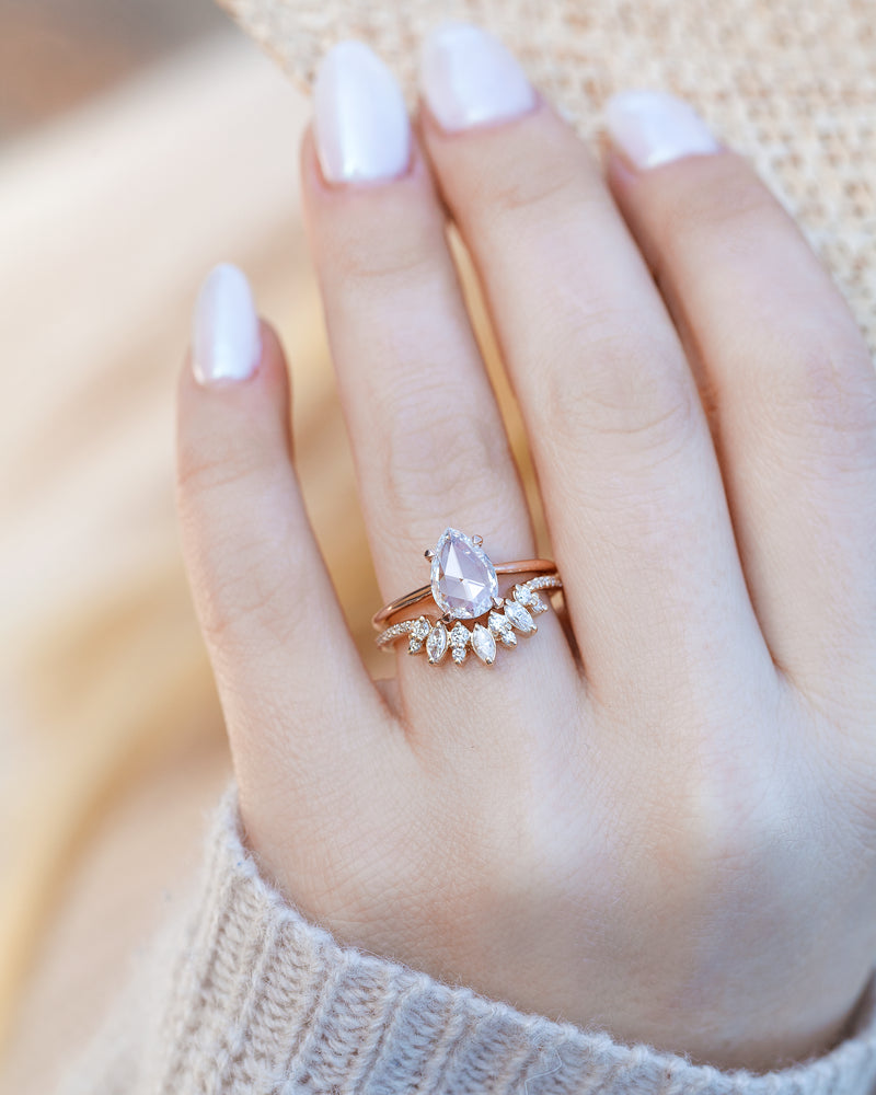 Blossom Ring with Pavé (Ready to Ship)