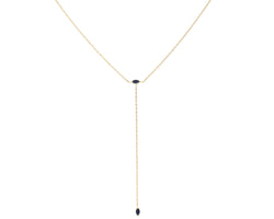 Everett Fine Jewelry Blue Hour Sapphire Lariat Necklace