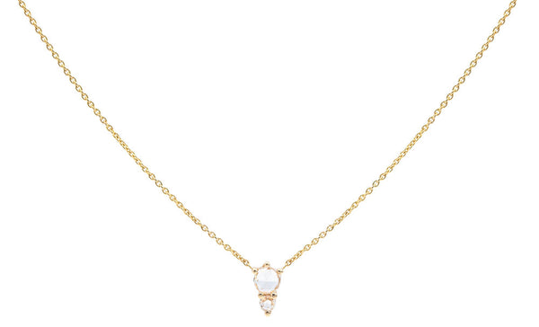 Everett Fine Jewelry Odelia Rose Cut Charm Necklace
