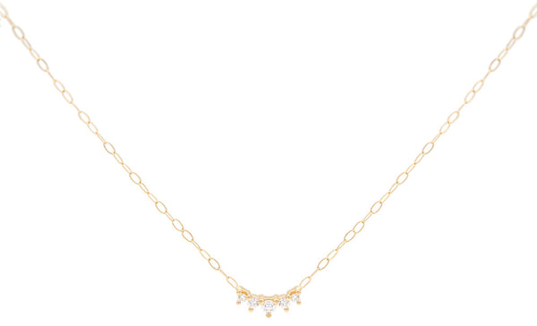 Everett Fine Jewelry Kaya Tiny Diamond Charm Necklace
