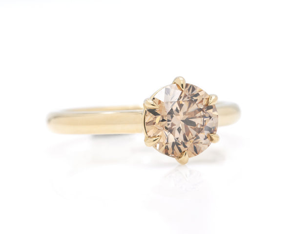 1.90-Carat Champagne Diamond Solitaire (Ready to Ship)