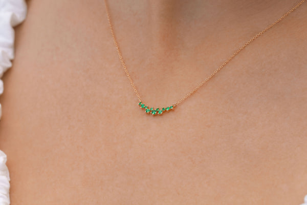 Celeste Emerald Necklace (Ready to Ship)