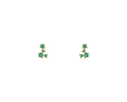 Emerald Hale Studs (Ready to Ship)