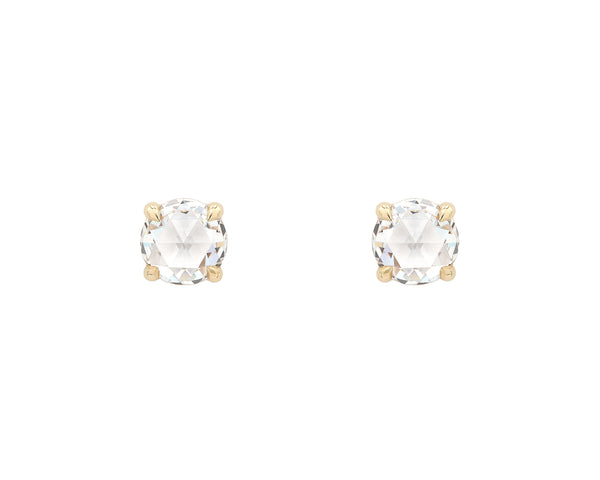 1 Carat Rose Cut Diamond Studs