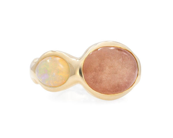 Double Opal Elsewhere Ring