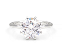 1.93-Carat Brilliant Cut Diamond Soleil Ring