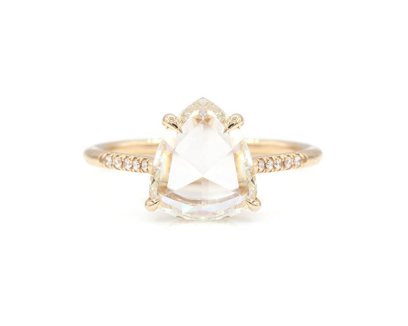 Everett Fine Jewelry 2.48-Carat Rose Cut Pear Ring