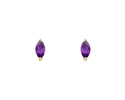 Amethyst Marquise Studs