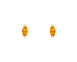 Citrine Marquise Studs (Ready to Ship)