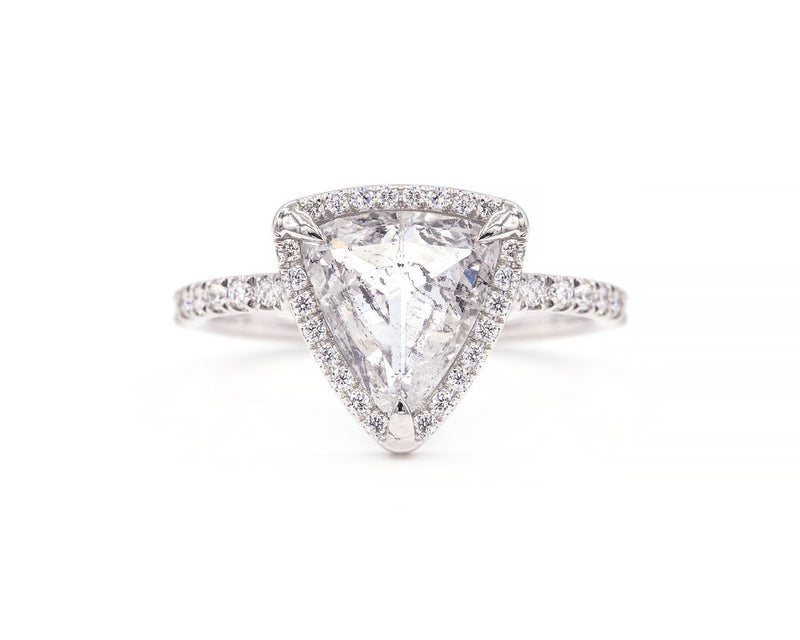 Everett Fine Jewelry 1.83-Carat Salt and Pepper Double Rose Cut Diamond Ring