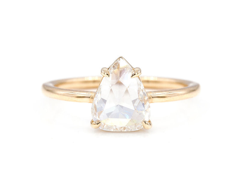 Everett Fine Jewelry 1.74-Carat Rose Cut White Diamond Solitaire