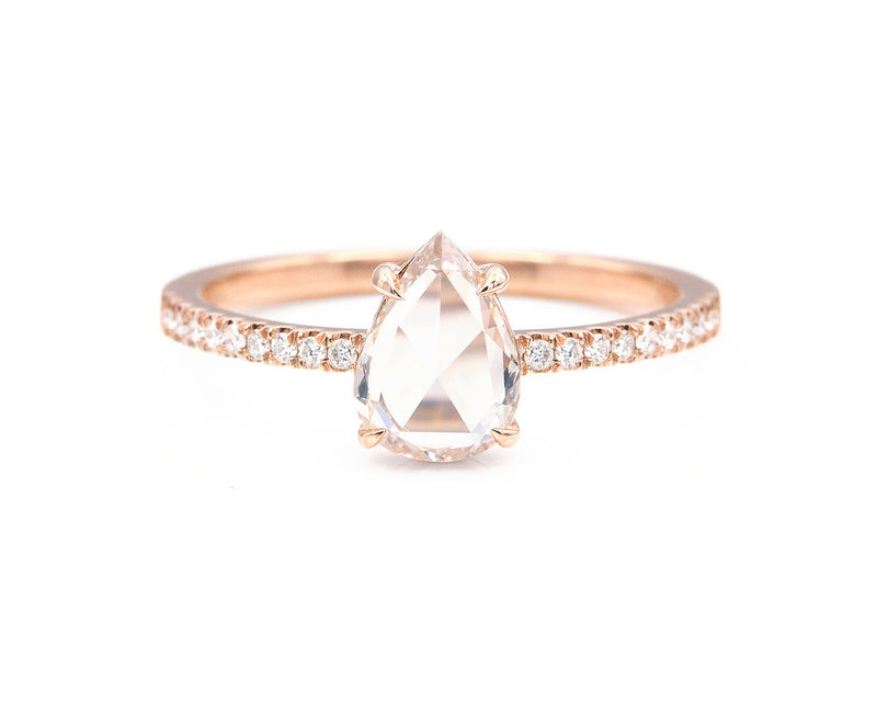 Pink rose cut diamond Clearance