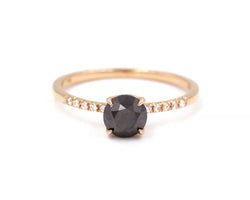 Everett Fine Jewelry Black Diamond Solitaire Ring