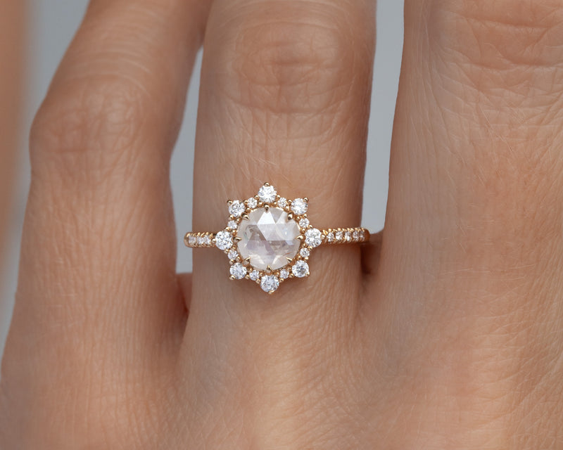 0.93-Carat Icy Grey Diamond Sienna Ring