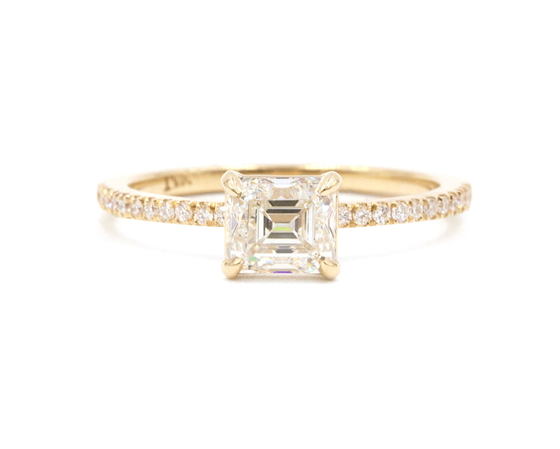 Everett Fine Jewelry 1-Carat Emerald Cut White Diamond Engagement Ring