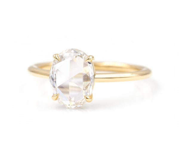 1.15-Carat Rose Cut Oval Solitaire (Ready to Ship)