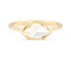 Everett Fine Jewelry 1.50-Carat Yellow Brown Rose Cut Marquise Diamond