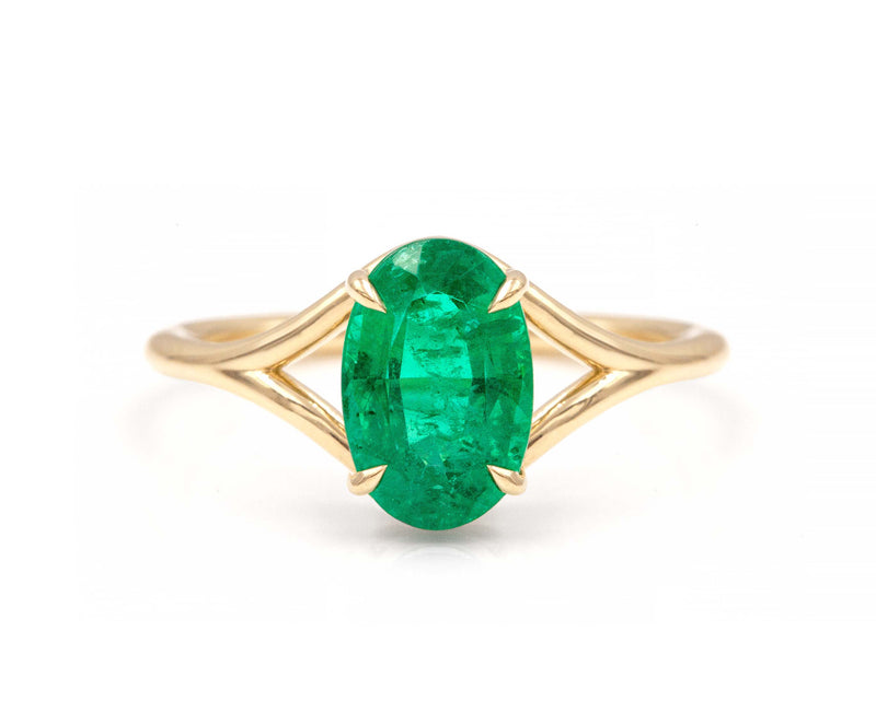1.88-Carat Oval Emerald Gemma Ring