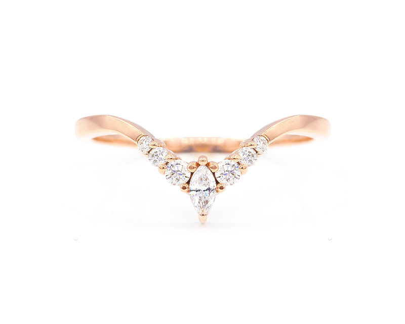 Everett Fine Jewelry Curved Marquise Band