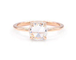 Everett Fine Jewelry 1.63-Carat Round Rose Cut Diamond Solitaire