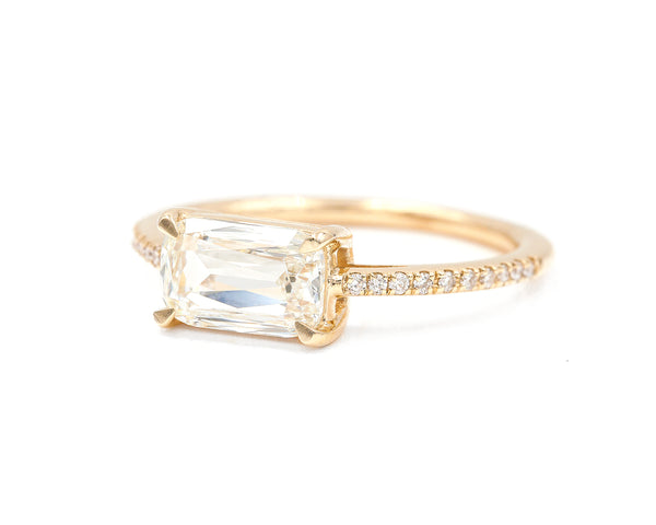1.56-Carat Criss-Cut Diamond Ring