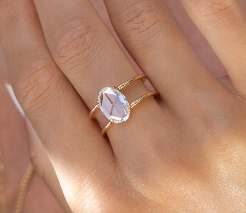 Clementine ~ Pear Cut Ring