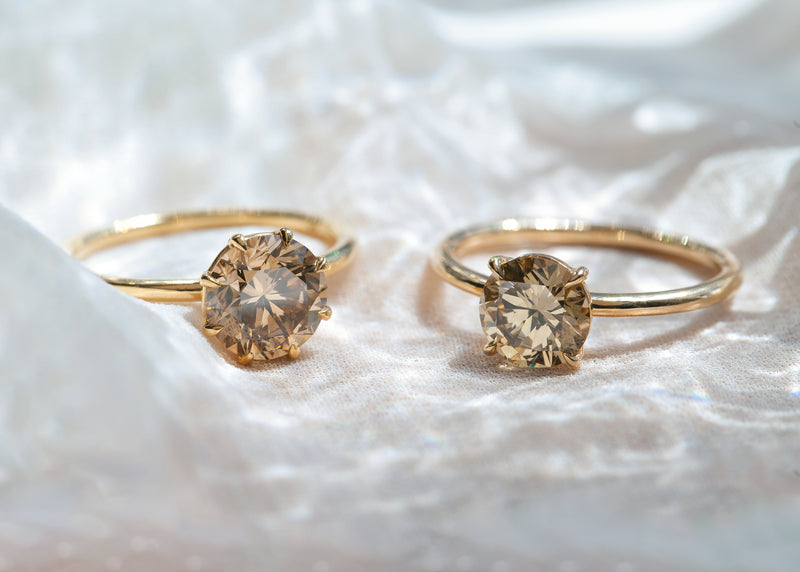 1.38-Carat Champagne Diamond Solitaire Ring – Everett