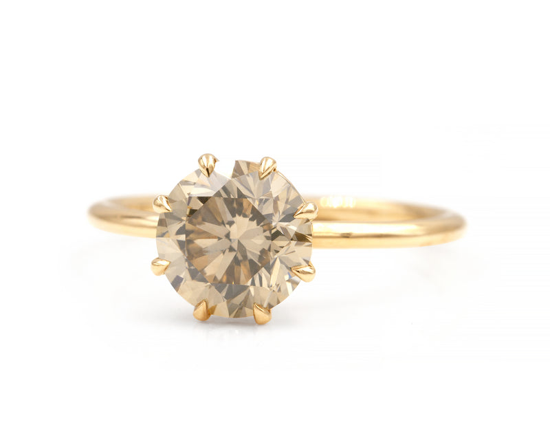 2.19-Carat Champagne Diamond Soleil Ring