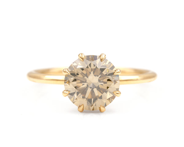 2.19-Carat Champagne Diamond Soleil Ring