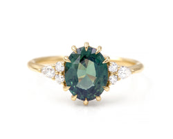 2.22-Carat Teal Sapphire Marit Ring (Ready to Ship)