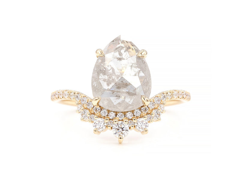 Everett Fine Jewelry 2.38-Carat Grey Diamond Coronet Cluster Ring