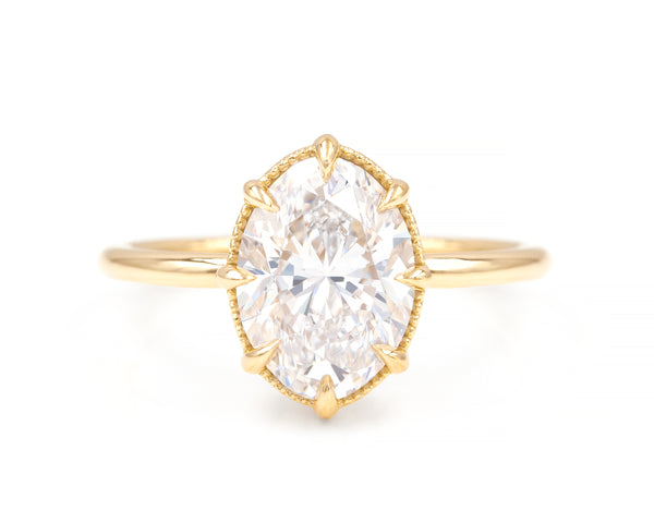 3.02-Carat Oval Eliza Ring