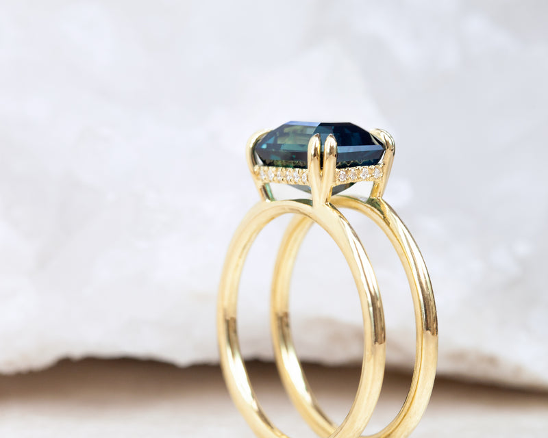 4.42-Carat Sapphire Clementine Ring