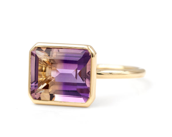 ametrine ring diagonal view