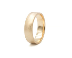 Everett Fine Jewelry 6mm Gold Flat Ribbon Band