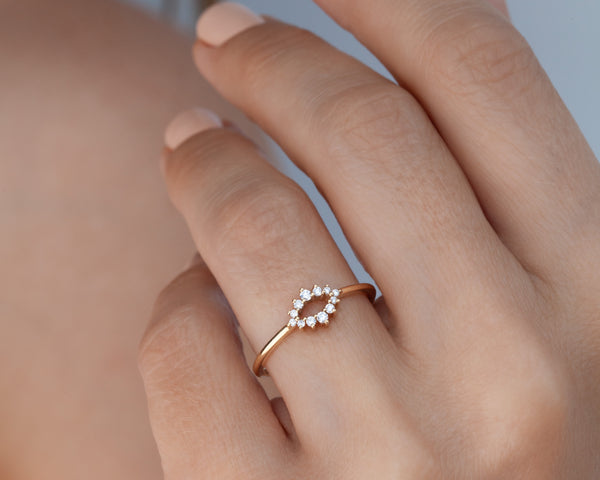Cera Tiny Diamond Ring (Ready to Ship)