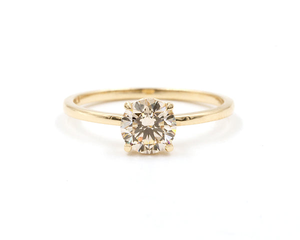 Everett Fine Jewelry 0.79-Carat Champagne Diamond Solitaire Ring