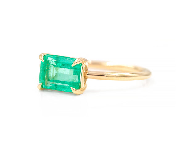 1.66-Carat Colombian Emerald Solitaire