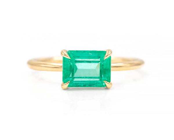 1.66-Carat Colombian Emerald Solitaire