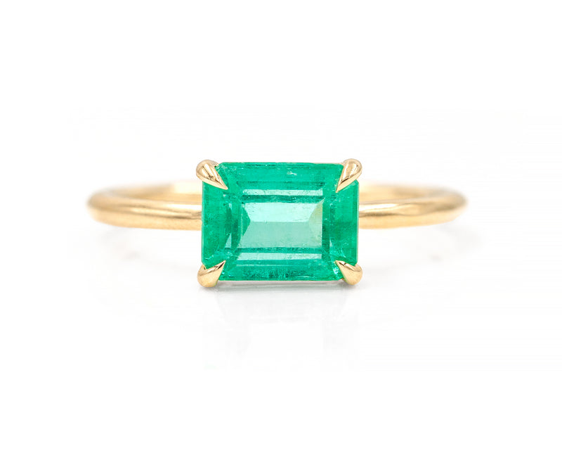 1.66-Carat Colombian Emerald Solitaire