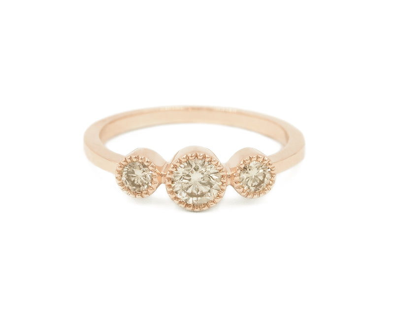 Champagne Diamond Eventide Ring (Ready to Ship)