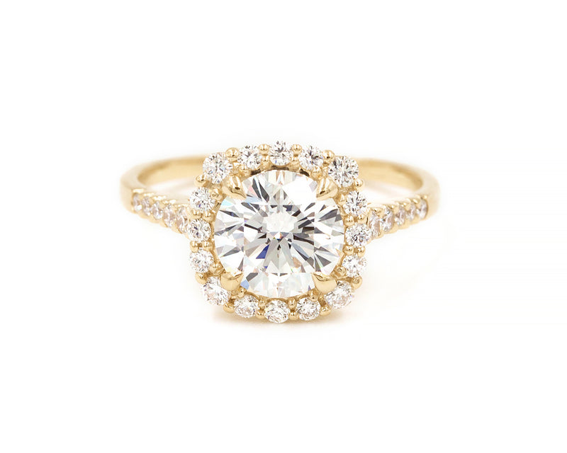 Everett Fine Jewelry 1.20 Carat White Diamond Halo Engagement Ring