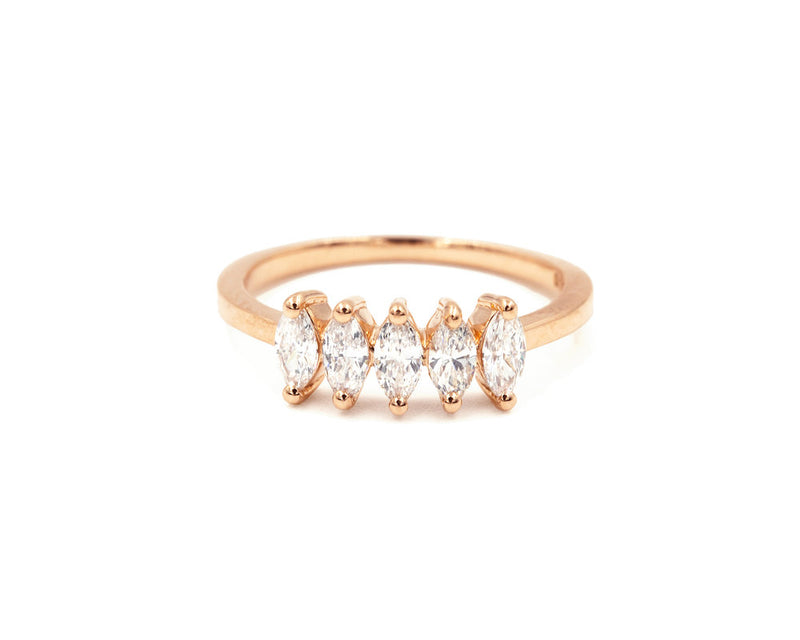 Everett Fine Jewelry Marquise Diamond Pinky Ring
