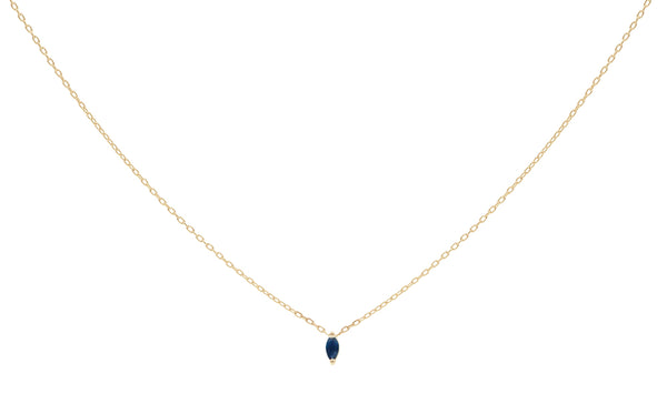 Everett Fine Jewelry Rise Sapphire Charm Necklace