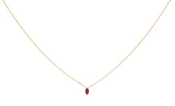 Everett Fine Jewelry Rise Ruby Charm Necklace