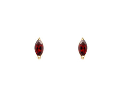 Garnet Marquise Studs (Ready to Ship)