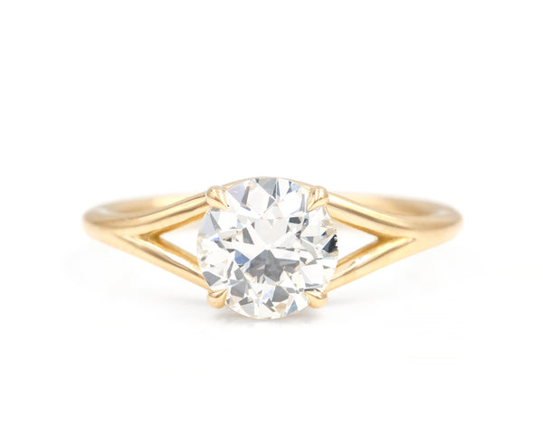 1.01-Carat Old Cut Round Diamond Gemma Ring